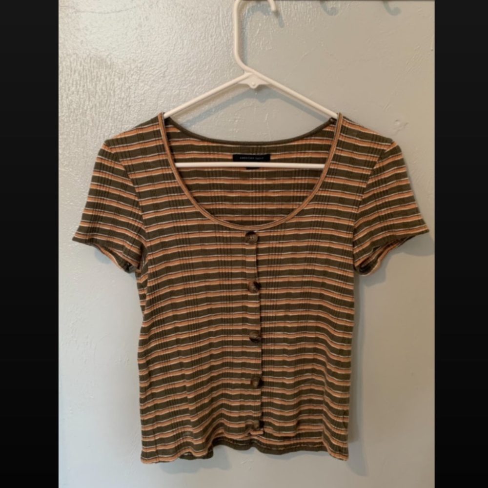 American Eagle Stripped Top